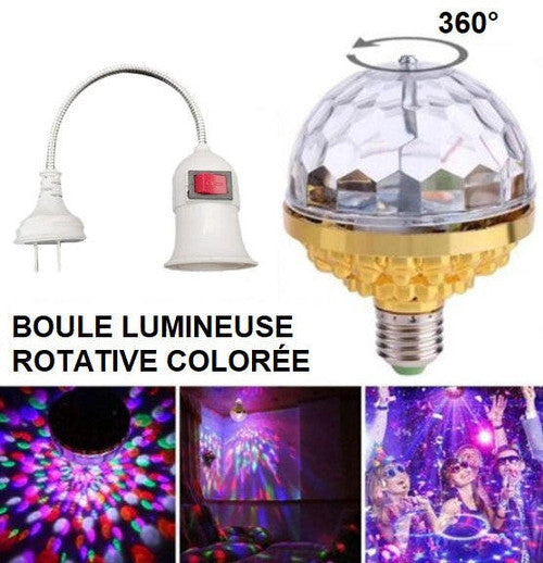 Ampoule Lumineuse Rotative Colorée