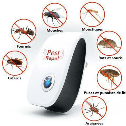 PESTREPEL™: Insectifuge à Ultrasons pour Insectes et Rongeurs